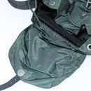 PRADA Backpack Nylon Khaki Silver Auth 121319-9