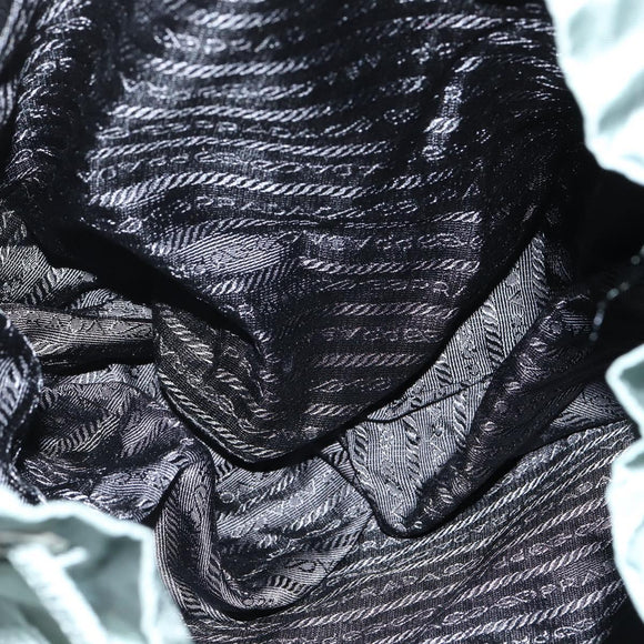 PRADA Backpack Nylon Khaki Silver Auth 121319