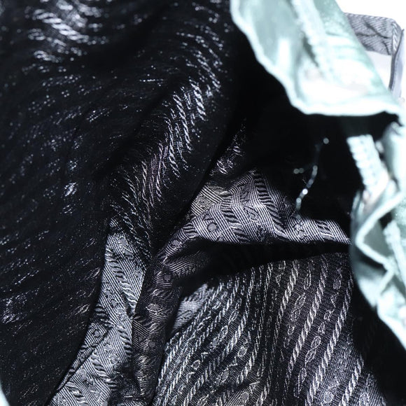 PRADA Backpack Nylon Khaki Silver Auth 121319