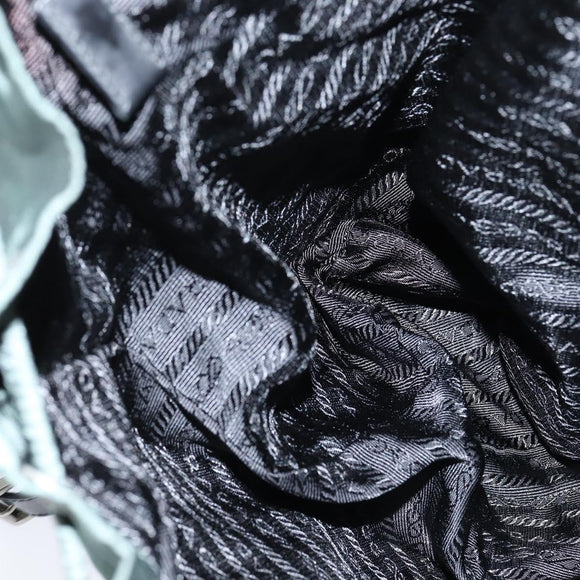 PRADA Backpack Nylon Khaki Silver Auth 121319