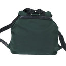 PRADA Backpack Nylon Khaki Silver Auth 121319-2