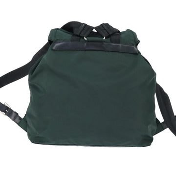 PRADA Backpack Nylon Khaki Silver Auth 121319 - 0