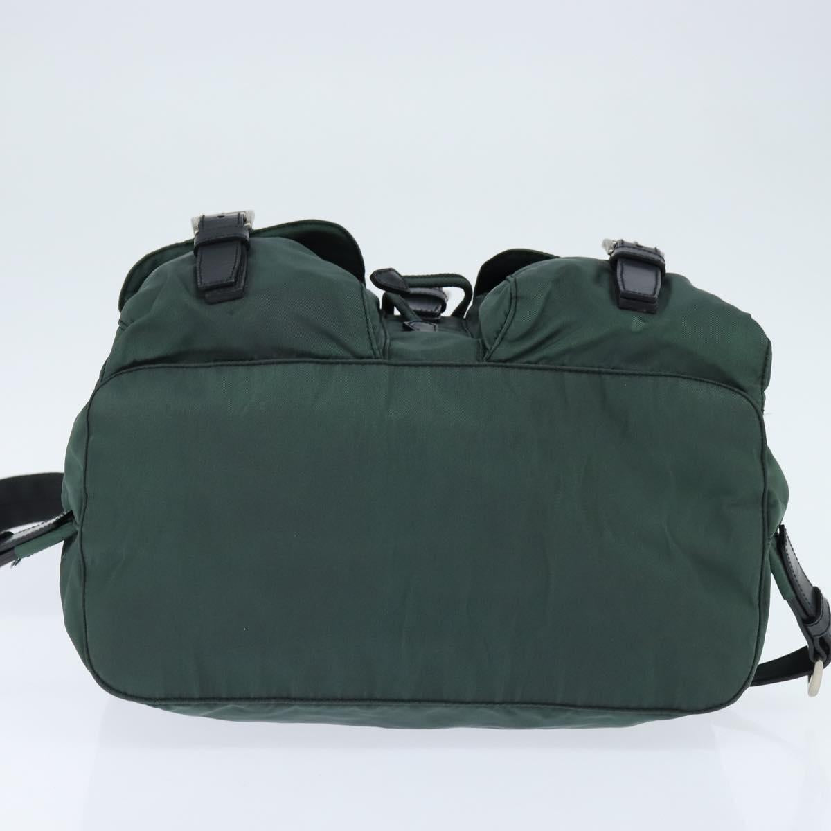 PRADA Backpack Nylon Khaki Silver Auth 121319 | Brand Street  display picture 1