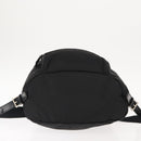 PRADA Backpack Nylon Black Silver Auth 121320-5