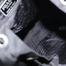 PRADA Backpack Nylon Black Silver Auth 121320-11