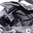 PRADA Backpack Nylon Black Silver Auth 121320-23