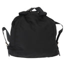 PRADA Backpack Nylon Black Silver Auth 121320-2