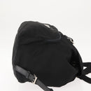 PRADA Backpack Nylon Black Silver Auth 121320-3