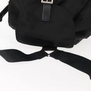PRADA Backpack Nylon Black Silver Auth 121320-6