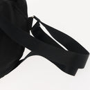 PRADA Backpack Nylon Black Silver Auth 121320-8