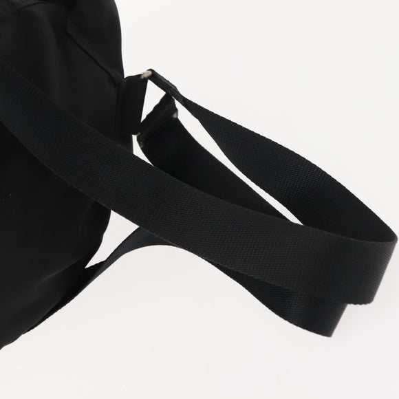 PRADA Backpack Nylon Black Silver Auth 121320