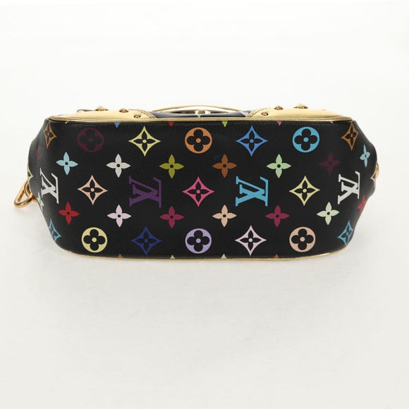 LOUIS VUITTON Monogram Multicolor Marilyn Shoulder Bag Black M40207 Auth 121326M