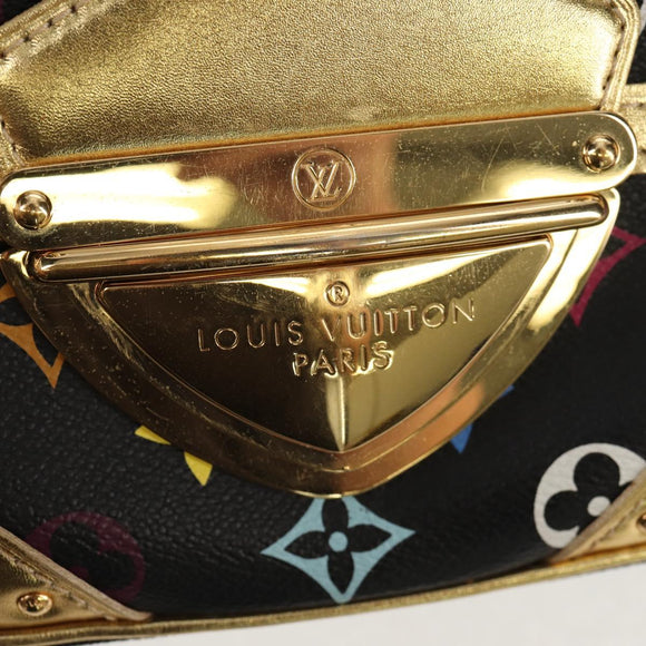 LOUIS VUITTON Monogram Multicolor Marilyn Shoulder Bag Black M40207 Auth 121326M