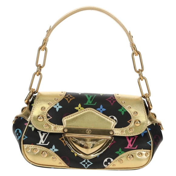 LOUIS VUITTON Monogram Multicolor Marilyn Shoulder Bag Black M40207 Auth 121326M