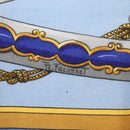 HERMES Carre 140 Scarf Silk Cashmere Light Blue Auth 121330V-11