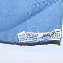 HERMES Carre 140 Scarf Silk Cashmere Light Blue Auth 121330V-14