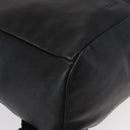 PRADA Backpack Leather Black Silver Auth 121332-16