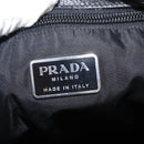 PRADA Backpack Leather Black Silver Auth 121332-21