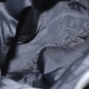 PRADA Backpack Leather Black Silver Auth 121332-10