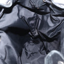 PRADA Backpack Leather Black Silver Auth 121332-22