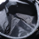 PRADA Backpack Leather Black Silver Auth 121332-25