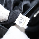 PRADA Backpack Leather Black Silver Auth 121332-11