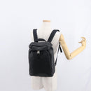PRADA Backpack Leather Black Silver Auth 121332-26