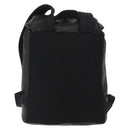 PRADA Backpack Leather Black Silver Auth 121332-2