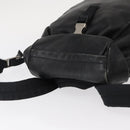 PRADA Backpack Leather Black Silver Auth 121332-6