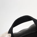 PRADA Backpack Leather Black Silver Auth 121332-14