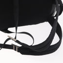 PRADA Backpack Leather Black Silver Auth 121332-8