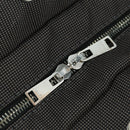 HERMES Her Line MM Hand Bag Canvas Gray Silver Auth 121338-15