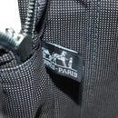 HERMES Her Line MM Hand Bag Canvas Gray Silver Auth 121338-16