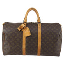 LOUIS VUITTON Monogram Keepall 50 Boston Bag M41426 LV Auth 121339-2