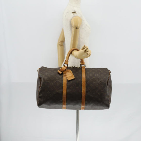 LOUIS VUITTON Monogram Keepall 50 Boston Bag M41426 LV Auth 121339