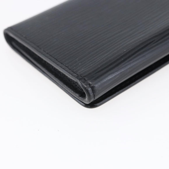 LOUIS VUITTON Epi Anvelop Cult De Vuitto Card Case Black M56169 LV Auth 121342V
