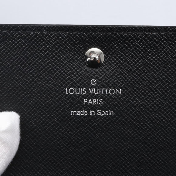 LOUIS VUITTON Epi Anvelop Cult De Vuitto Card Case Black M56169 LV Auth 121342V