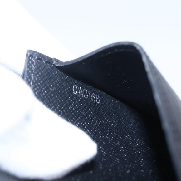 LOUIS VUITTON Epi Anvelop Cult De Vuitto Card Case Black M56169 LV Auth 121342V