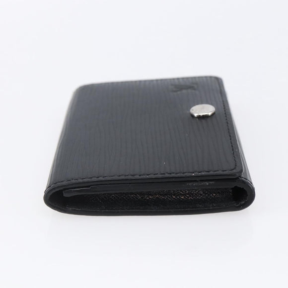 LOUIS VUITTON Epi Anvelop Cult De Vuitto Card Case Black M56169 LV Auth 121342V