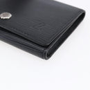LOUIS VUITTON Epi Anvelop Cult De Vuitto Card Case Black M56169 LV Auth 121342V-7