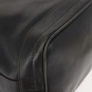 GUCCI Shoulder Bag Leather Black Gold Auth 121343-9