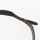 GUCCI Shoulder Bag Leather Black Gold Auth 121343-8