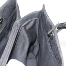 GUCCI GG Canvas Bamboo Hand Bag Nylon Black Silver 0021010 Auth 121344-21