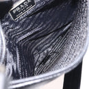 PRADA Shoulder Bag Leather Black Auth 121345-11