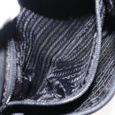 PRADA Shoulder Bag Leather Black Auth 121345-20