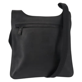 PRADA Shoulder Bag Leather Black Auth 121345