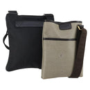 Salvatore Ferragamo Shoulder Bag PVC Nylon 2 Set Beige Black Auth 121346-1