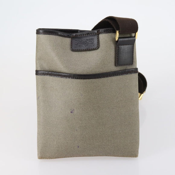 Salvatore Ferragamo Shoulder Bag PVC Nylon 2 Set Beige Black Auth 121346