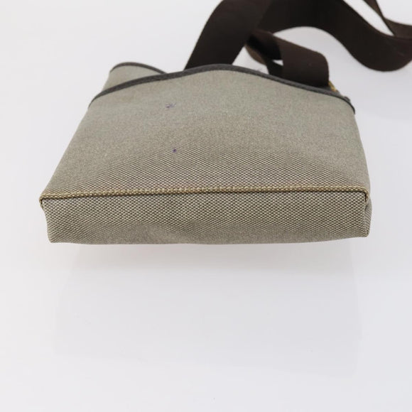 Salvatore Ferragamo Shoulder Bag PVC Nylon 2 Set Beige Black Auth 121346