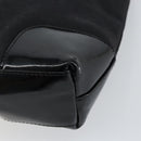GUCCI Shoulder Bag Enamel Canvas Black Gold 001 4231 Auth 121347-15